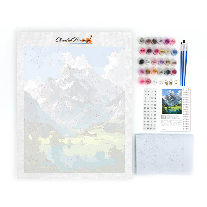 Consuelo alpino: pintar con números