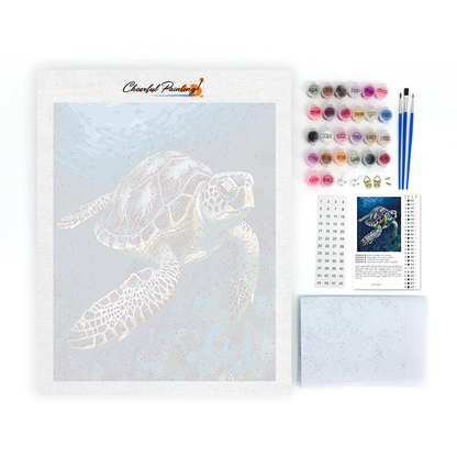 Tortuga marina - Pintar por números