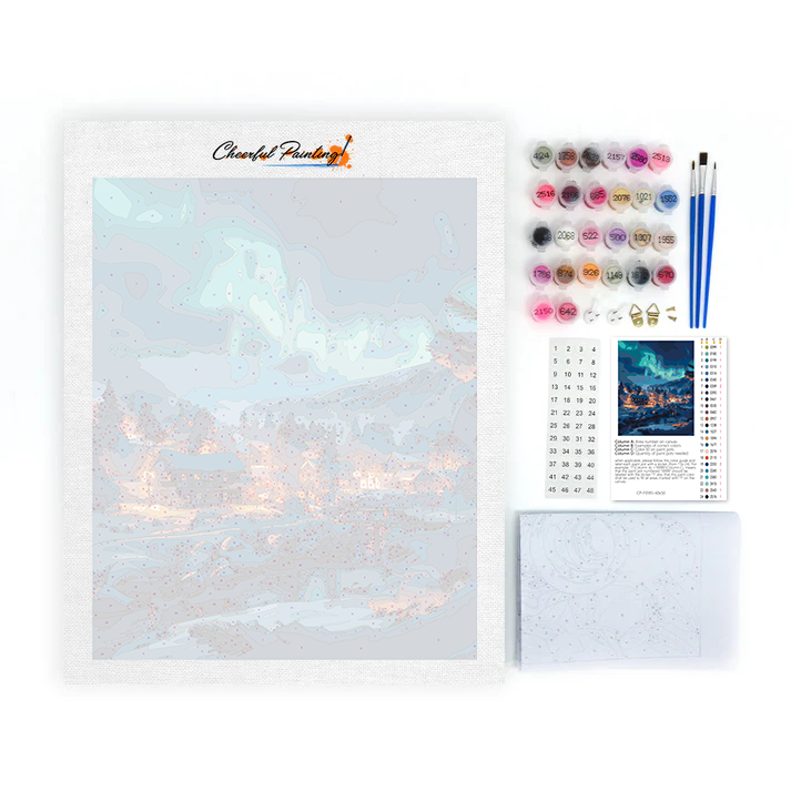 Ciudad suiza – pintar por números