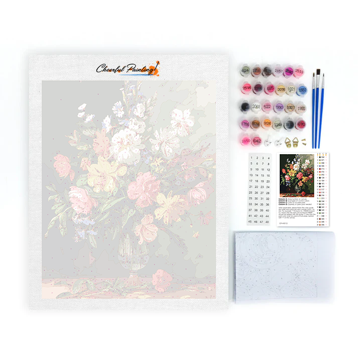 Flor floreciente – Pintar por números