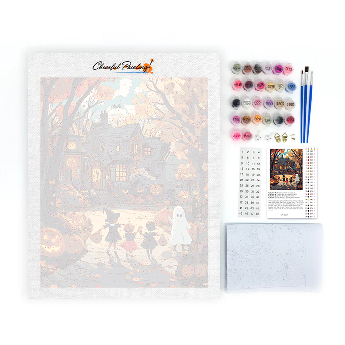 HalloweenSpaß – Malen nach Zahlen