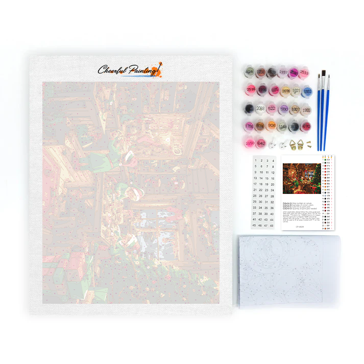 Duende navideño – Pintar por números