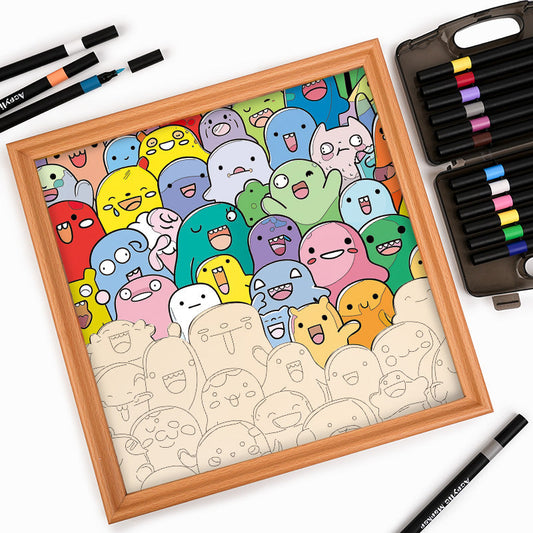 Unfugmonster – Ausmalpuzzle aus Holz