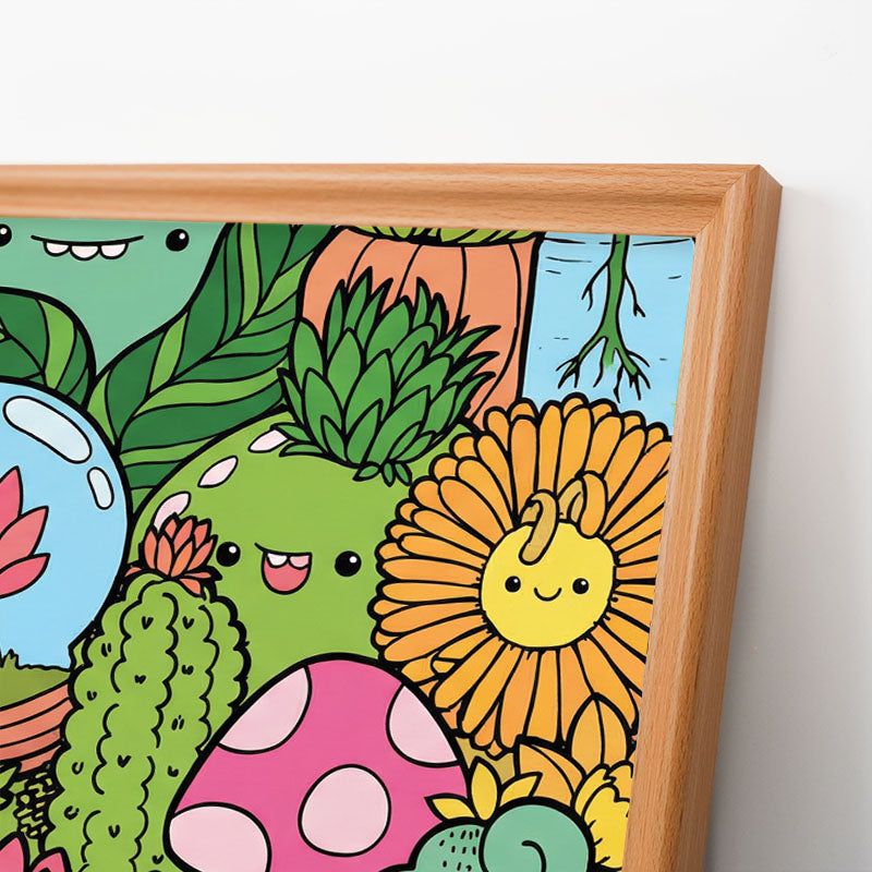 Botanisches Paradies – Ausmalpuzzle aus Holz