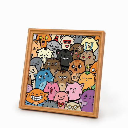 Skurril, aber niedlich – Ausmalpuzzle aus Holz
