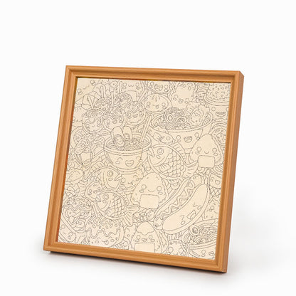 Happy Bites – Ausmalpuzzle aus Holz