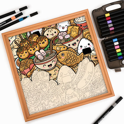 Happy Bites – Ausmalpuzzle aus Holz