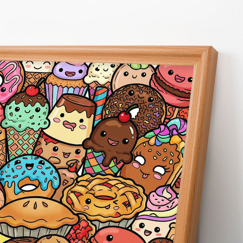 Snack Squad – Ausmalpuzzle aus Holz