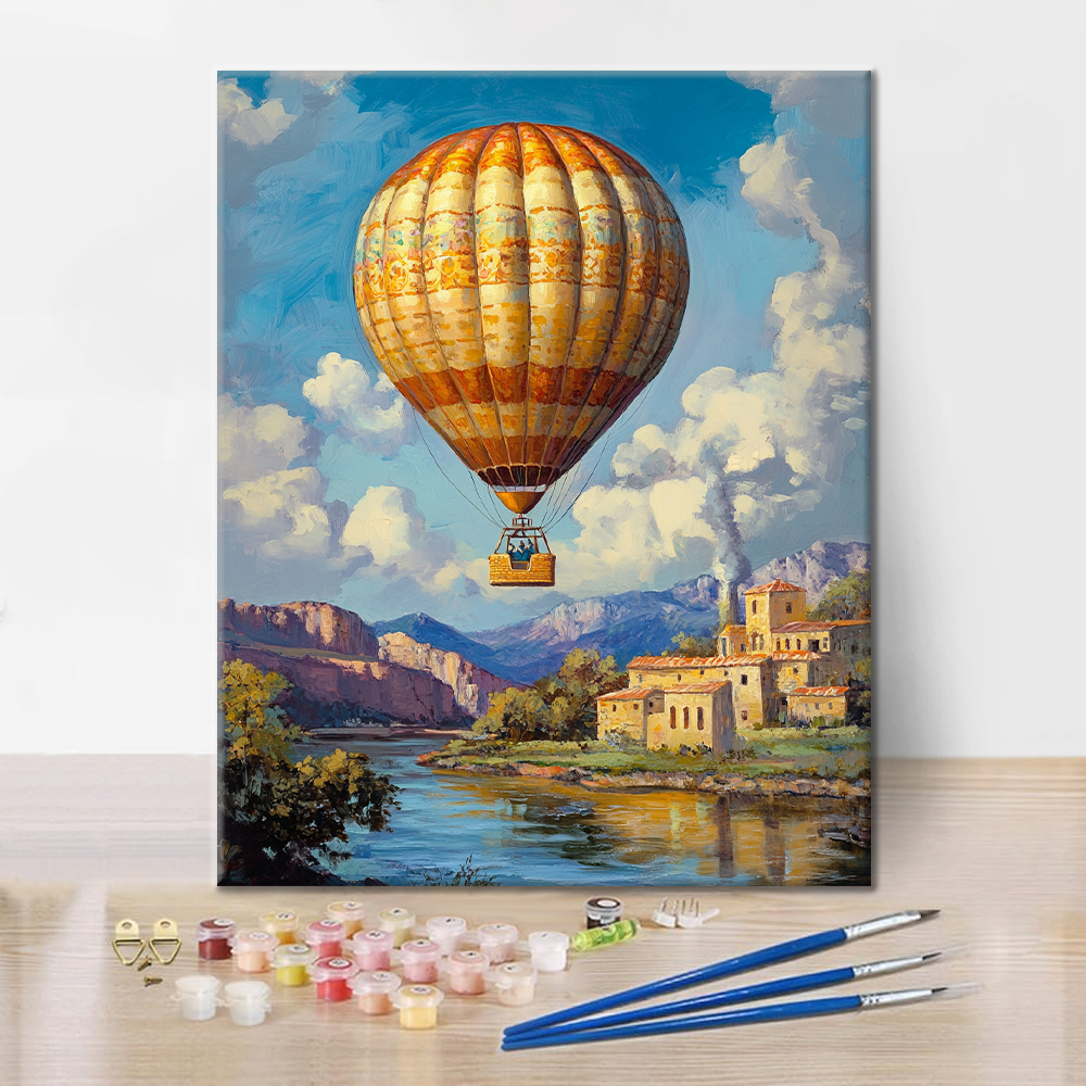 Heißluftballon - Malen nach Zahlen