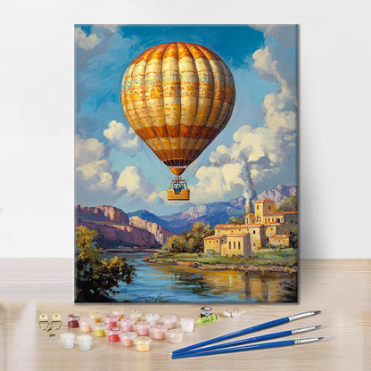 Heißluftballon - Malen nach Zahlen