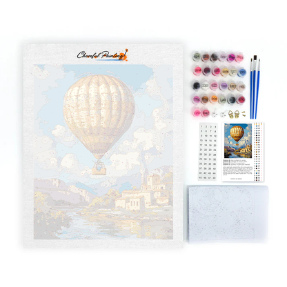 Heißluftballon - Malen nach Zahlen