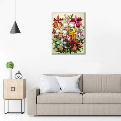 Königliche Orchideen - Malen nach Zahlen