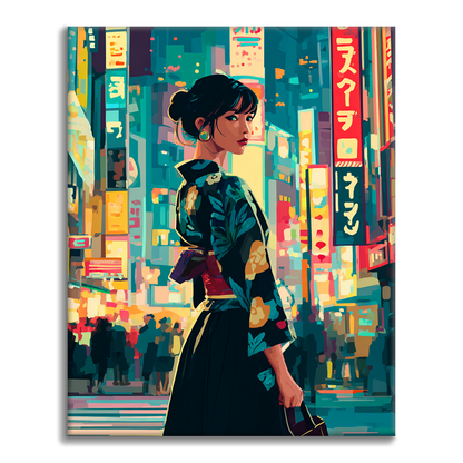 Nächte in Tokio - Malen nach Zahlen