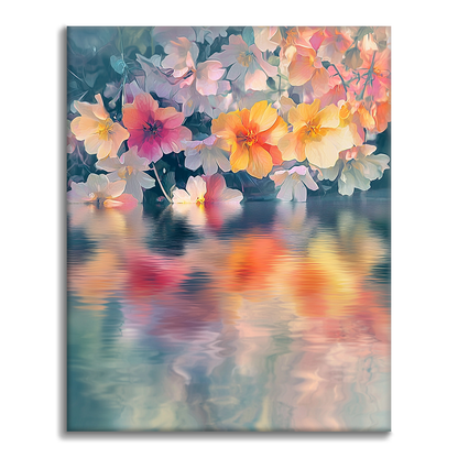 Wasserblumen - Malen nach Zahlen