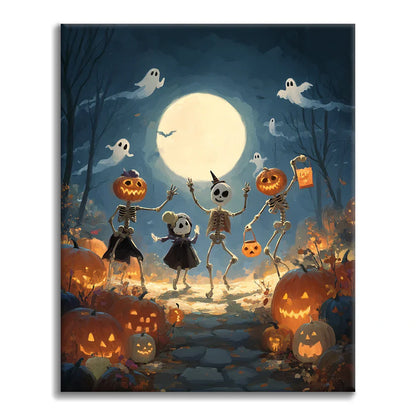 Halloween-Ball - Malen nach Zahlen