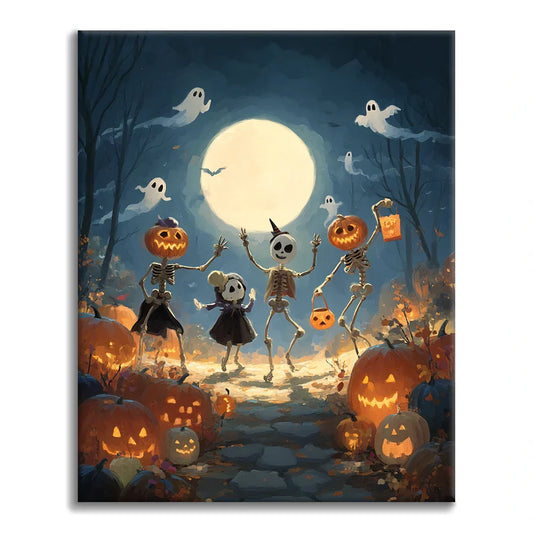 Halloween-Ball - Malen nach Zahlen