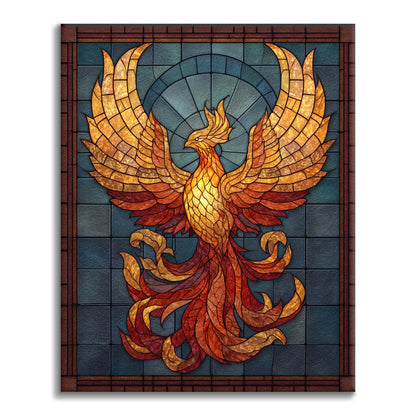Mosaik Phoenix Wiedergeburt - Malen nach Zahlen