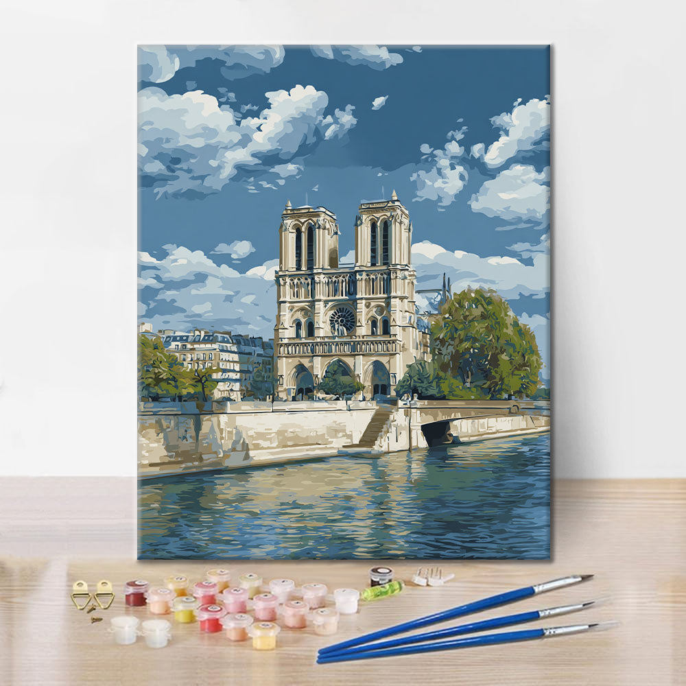 Kathedrale Notre-Dame - Malen nach Zahlen