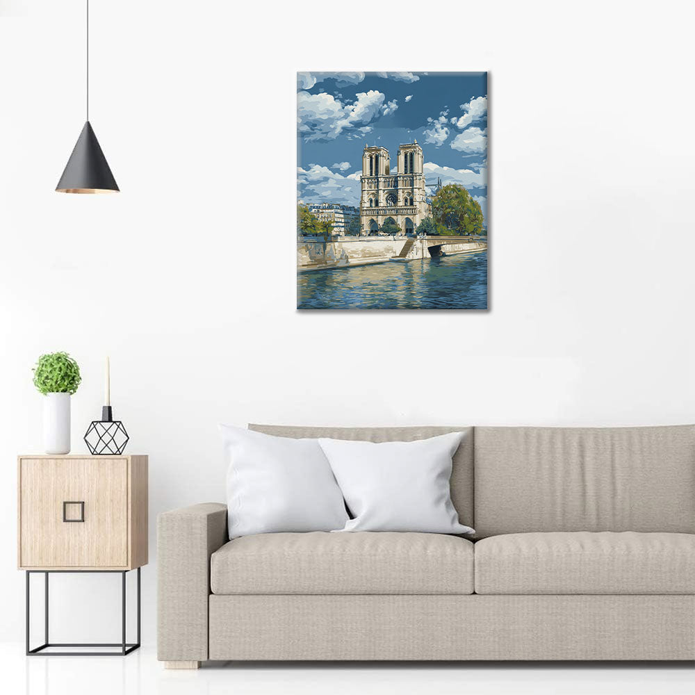Kathedrale Notre-Dame - Malen nach Zahlen