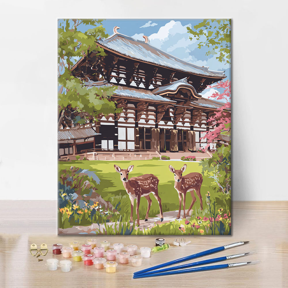 Todai-ji-Tempel - Malen nach Zahlen