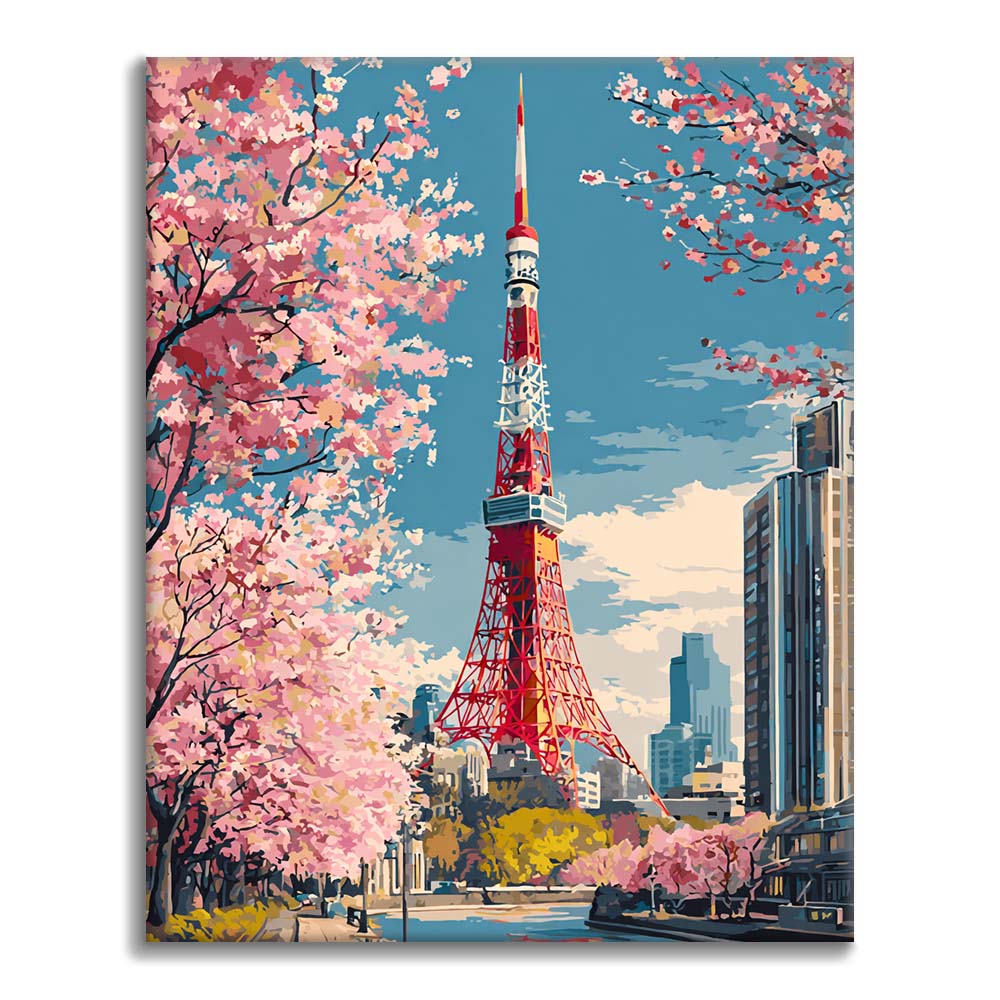 Tokio-Turm - Malen nach Zahlen