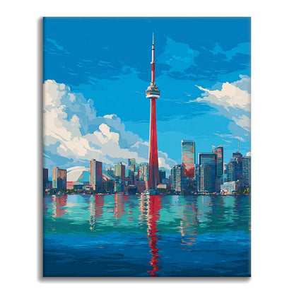 Toronto-Skyline - Malen nach Zahlen