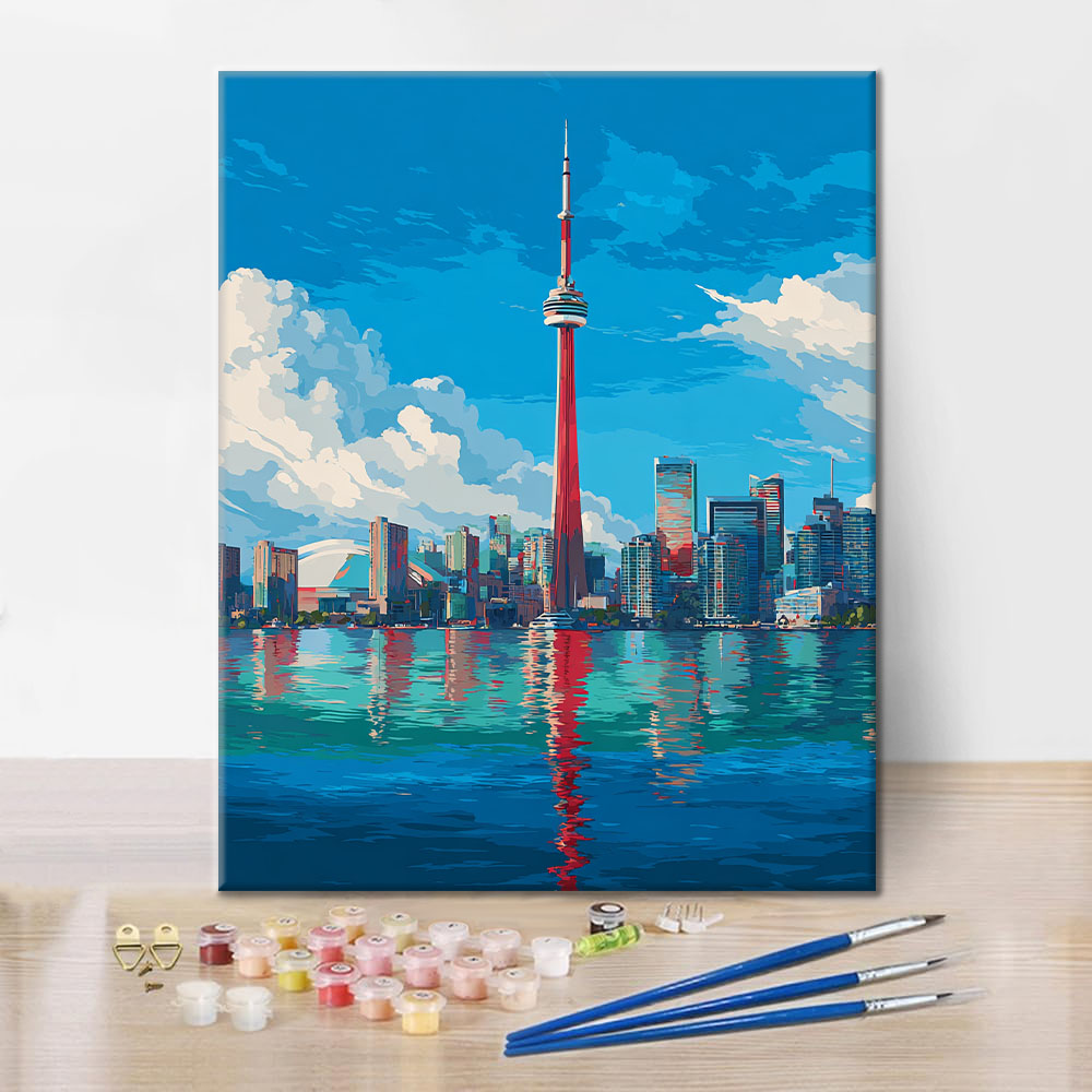 Toronto-Skyline - Malen nach Zahlen