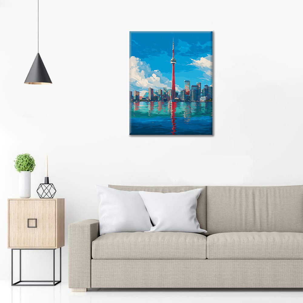 Toronto-Skyline - Malen nach Zahlen