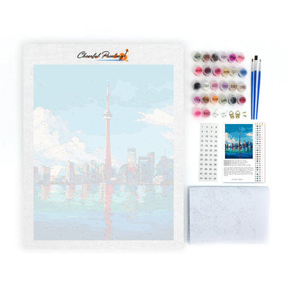 Toronto-Skyline - Malen nach Zahlen