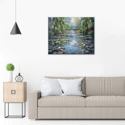 Seerosen in Giverny – Malen nach Zahlen