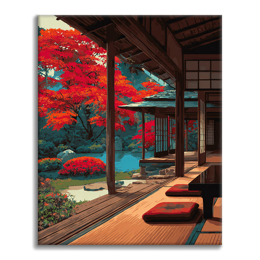 Japanisches Holz – Malen nach Zahlen