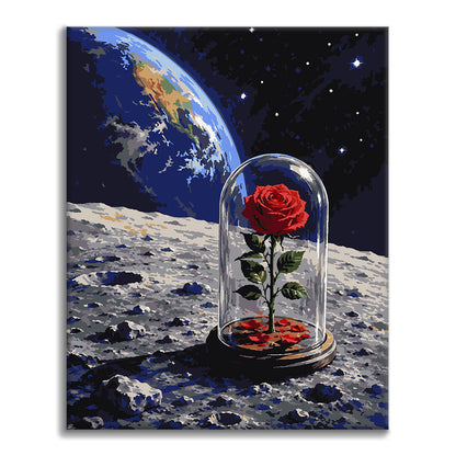 Kosmische Rose – Malen nach Zahlen