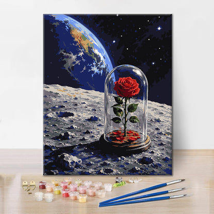 Kosmische Rose – Malen nach Zahlen