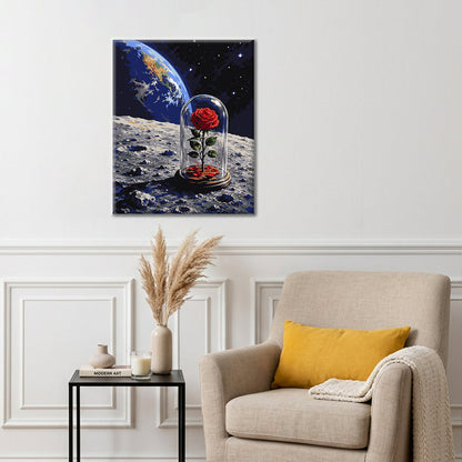 Kosmische Rose – Malen nach Zahlen