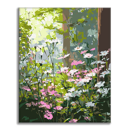 Morgenwildblumen – Malen nach Zahlen
