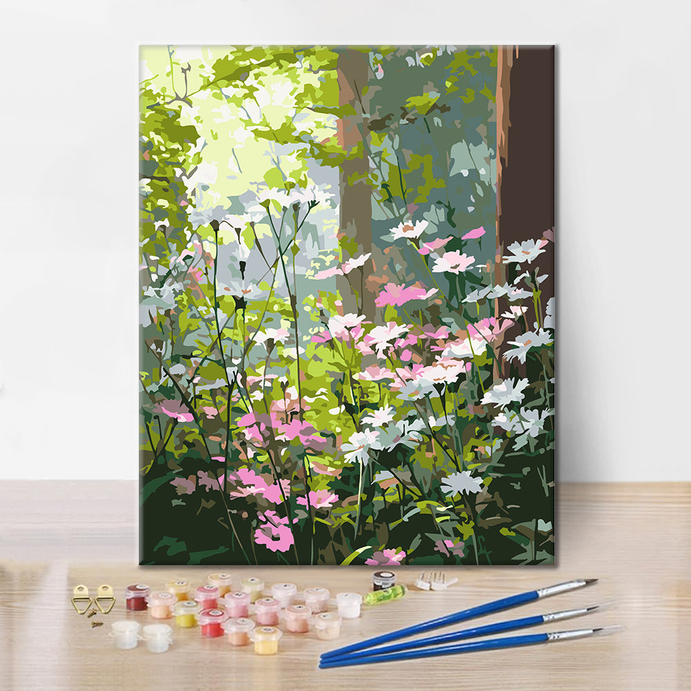 Morgenwildblumen – Malen nach Zahlen