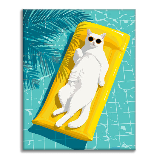 Cool Cat Summer – Malen nach Zahlen