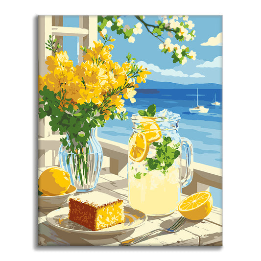 Lemon by the Sea – Malen nach Zahlen
