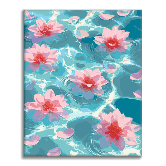 Lotus Glow – Malen nach Zahlen