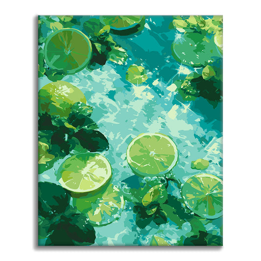 Minted Lime – Malen nach Zahlen
