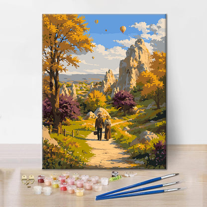 Autumn Mountain Rider – Malen nach Zahlen