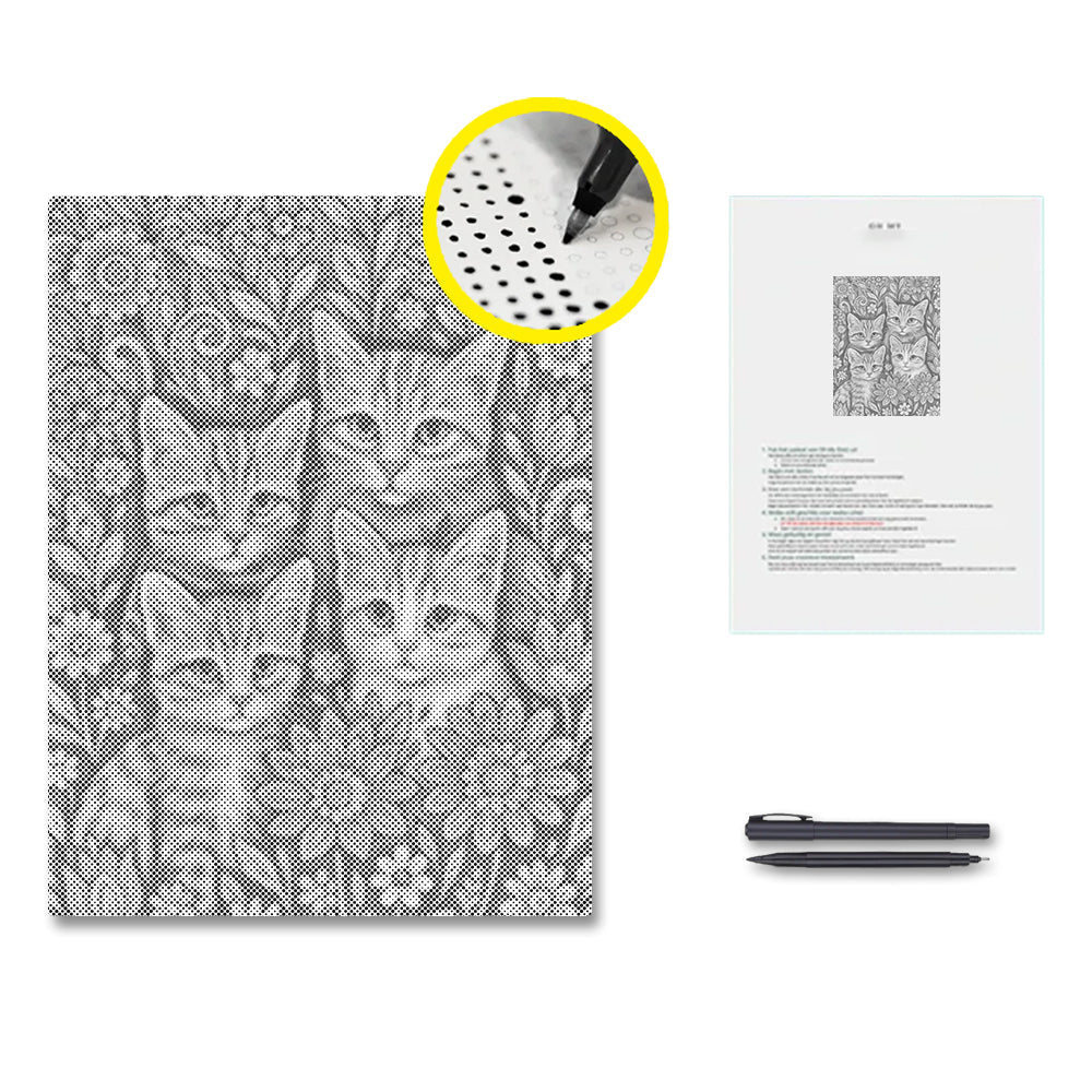 Böhmische Katzen – Malen mit Punkten