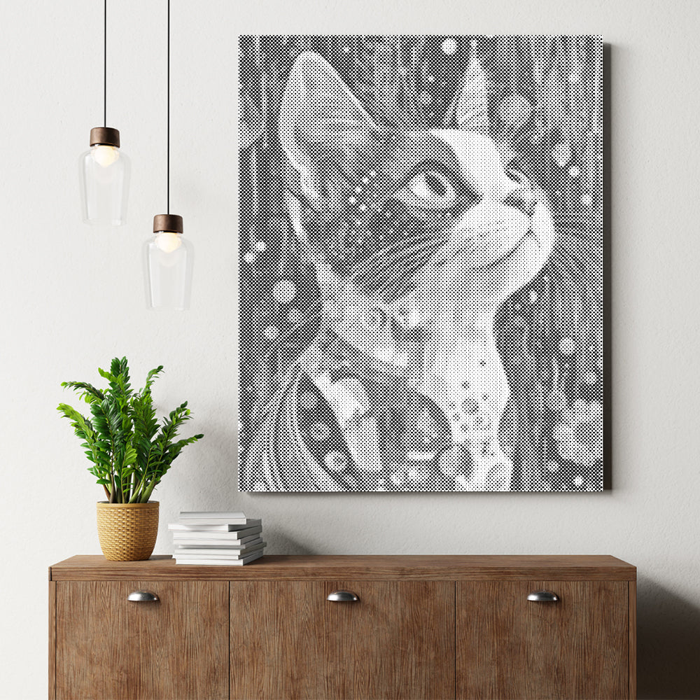 Calico-Katze – Malen mit Punkten