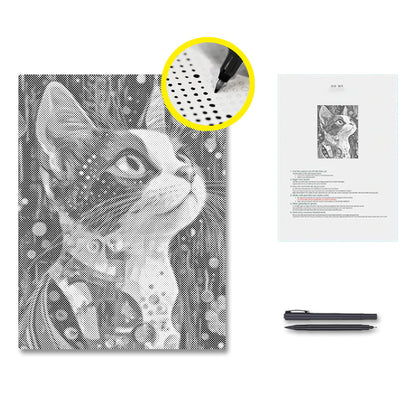Calico-Katze – Malen mit Punkten