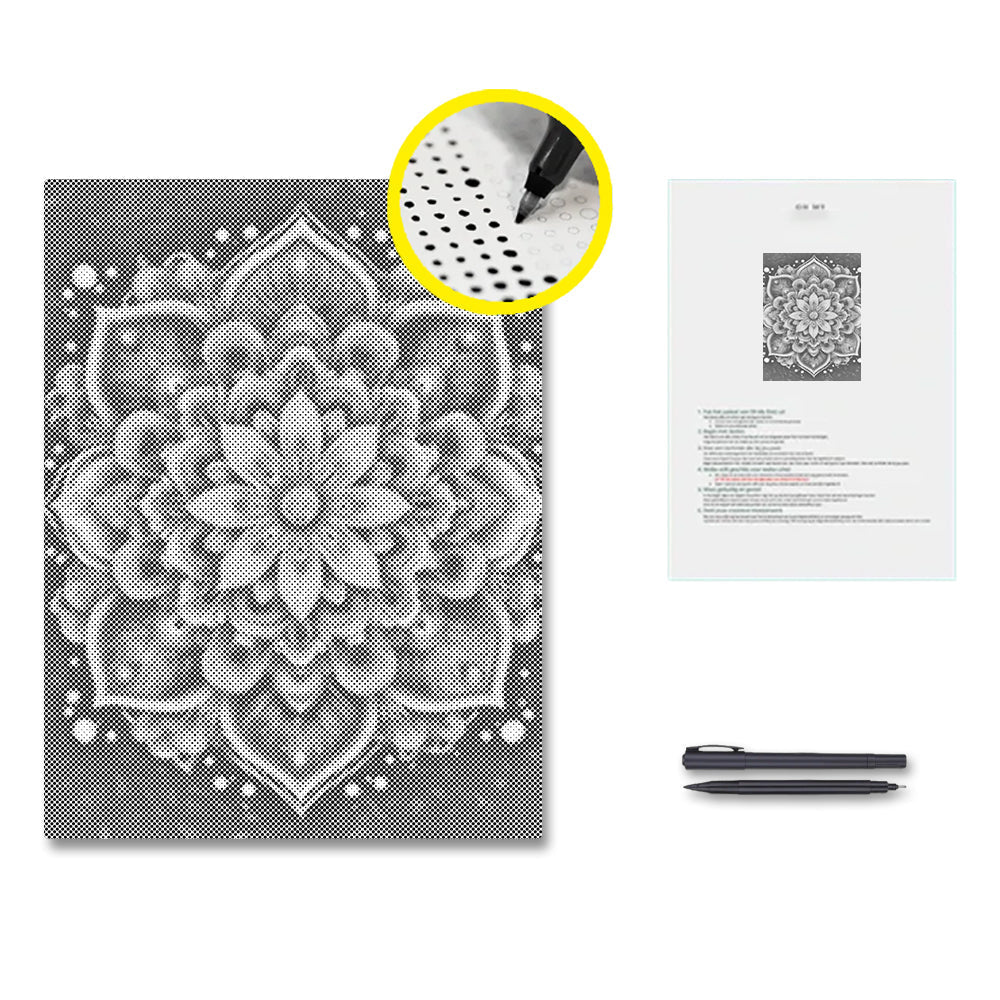 Pracht-Mandala – Malen mit Punkten