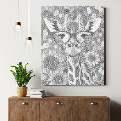 Hipster-Giraffe – Malen mit Punkten