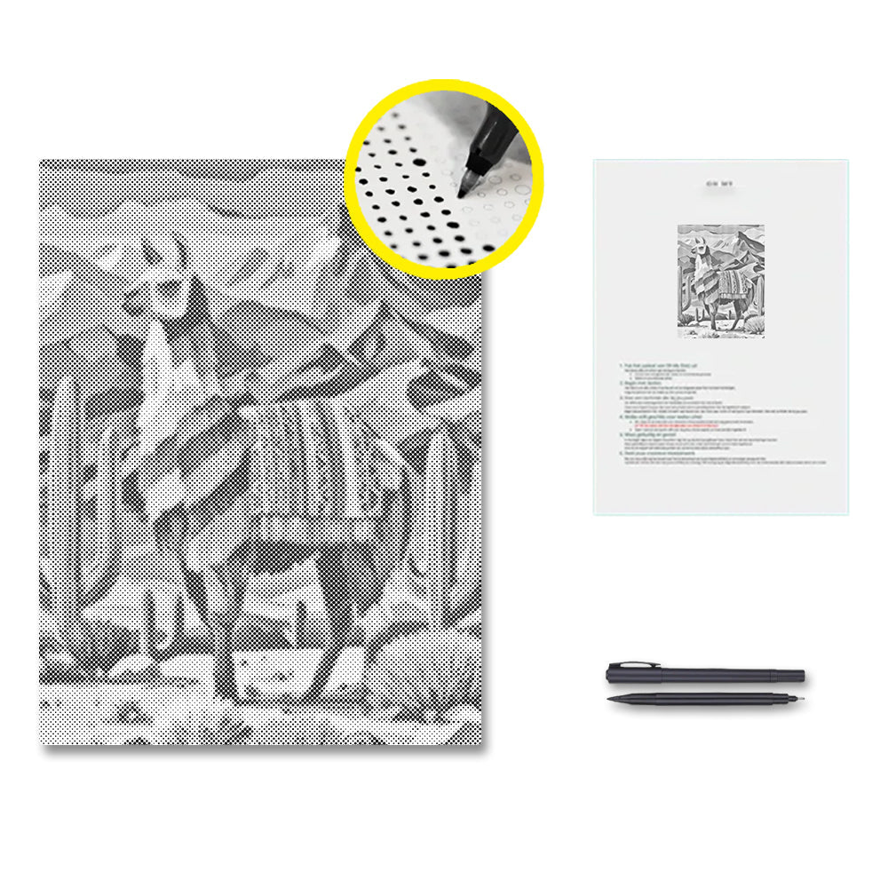 Lama – Malen mit Punkten