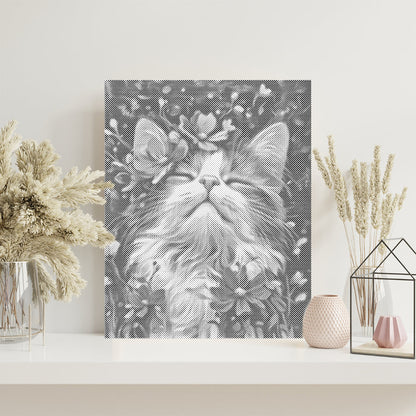 Ragdoll-Katze – Malen mit Punkten