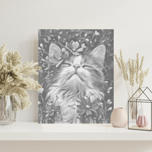 Ragdoll-Katze – Malen mit Punkten