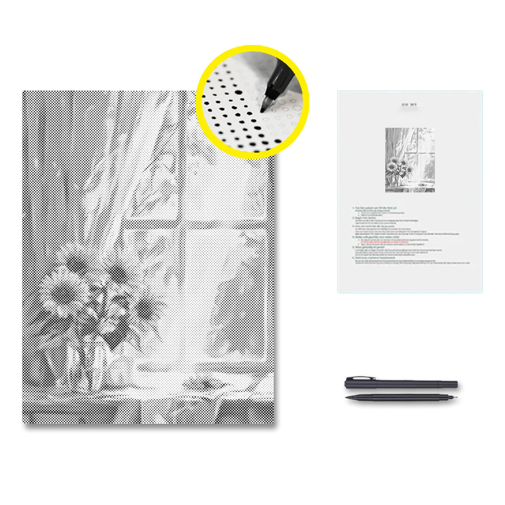 Sonnenblumen – Malen mit Punkten